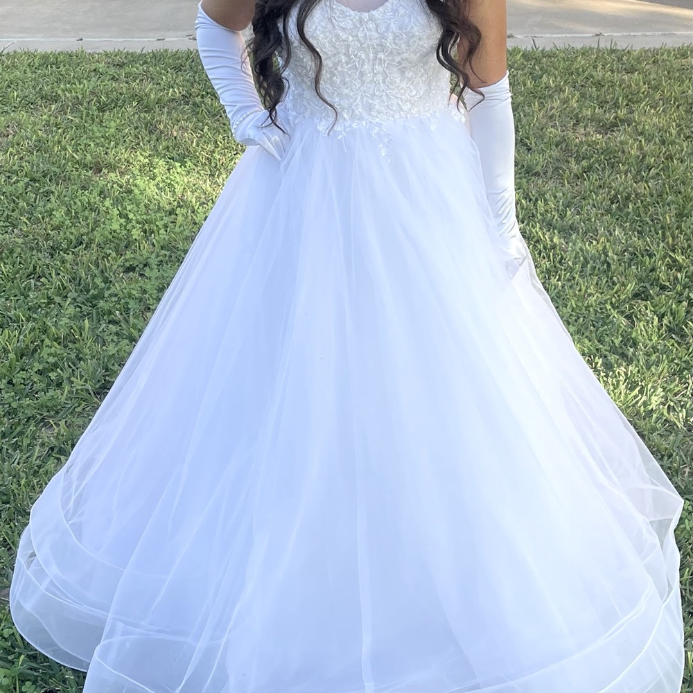 White Ball Gown